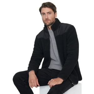 Chaqueta Hombre Sherpa Negro Corona