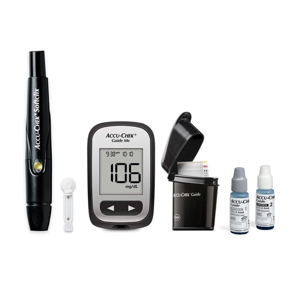 Monitor de glucosa Accu-Chek Softclix Guide Me con 110 lancetas