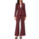 thumbnail image 2 of Traje de Negocios INSPIRE CHIC para Mujeres Conjunto de 2 Piezas sin Cuello para Maestras Regreso a Clases Conjunto de Trabajo Blazer y Pantalones L Rojo Oscuro, 2 of 6