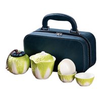 Magideal - Juego De Té De Viaje, Tetera De Kungfú Chino, Taza De La Justicia, Juego De Té Chino, Colador De Té, Juego De Té Portátil Para Acampar, Pescar, Viajes A