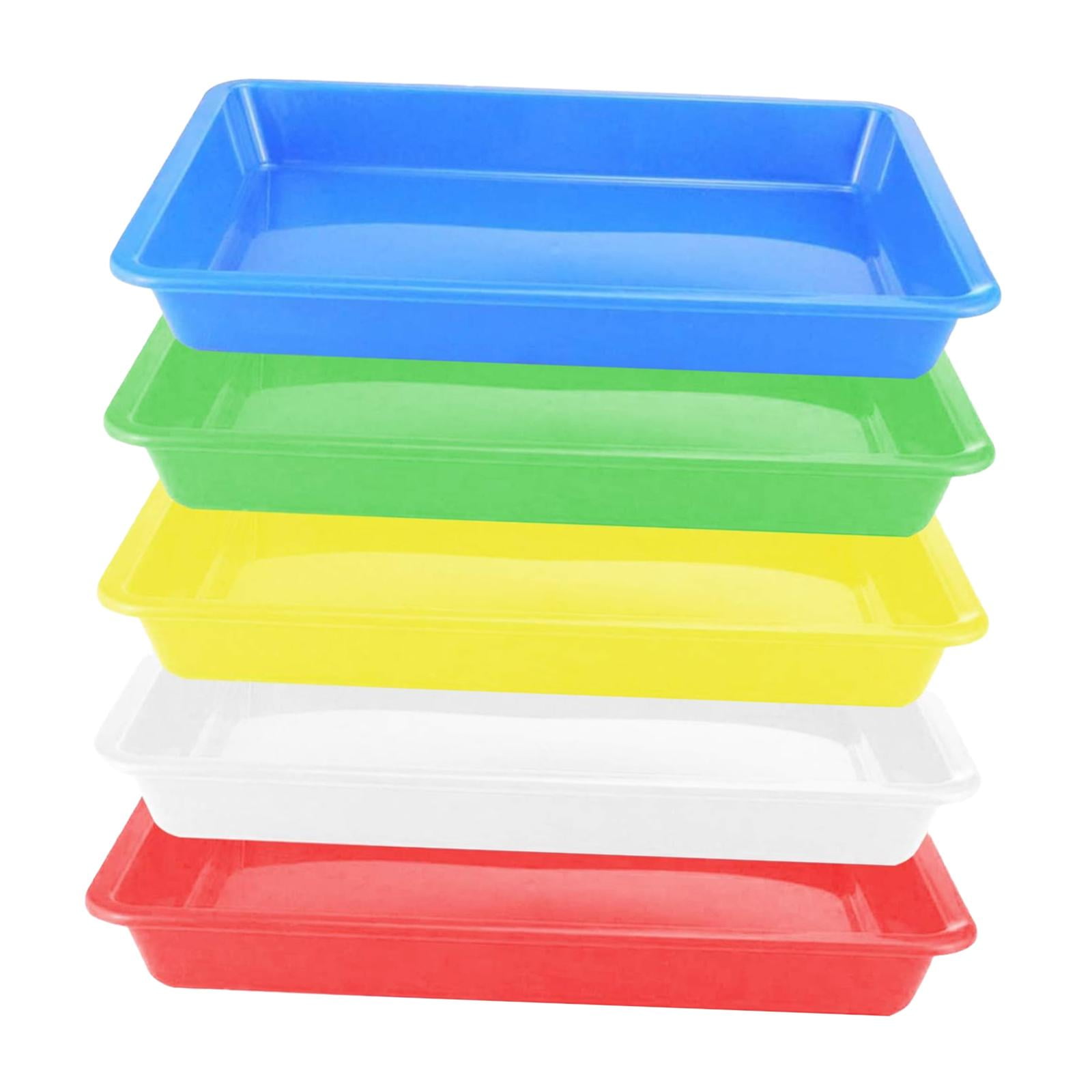 Bothyi - 5 Bandejas Para Servir Comida Para Fiestas, Platos De Cocina Para Hoteles, Banquetes Y Camping, 34 X 25 X 2,6 Cm.