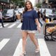 thumbnail image 3 of Agnes Orinda Blusas de Mujer Tallas Grandes Babydoll Textura Cuello Redondo Manga Corta Verano Casual Flowy 3X Azul Marino, 3 of 8