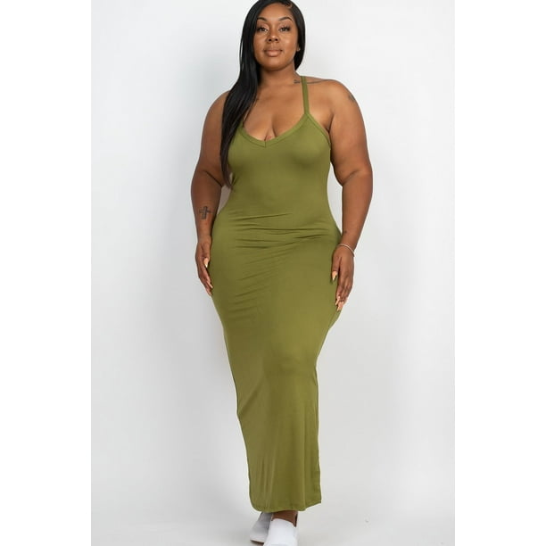 Vestido Largo Con Espalda Nadadora