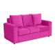 thumbnail image 2 of Sofá Kendy 3 Cuerpos Felpa Fucsia, 2 of 5