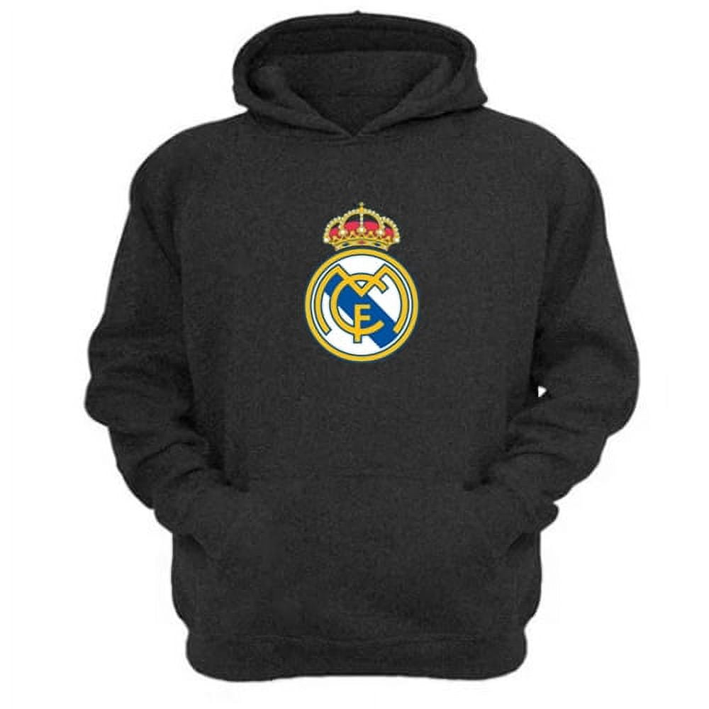 Genérico - Polerón Canguro Real Madrid Gris Oscuro Talla Xl Unisex