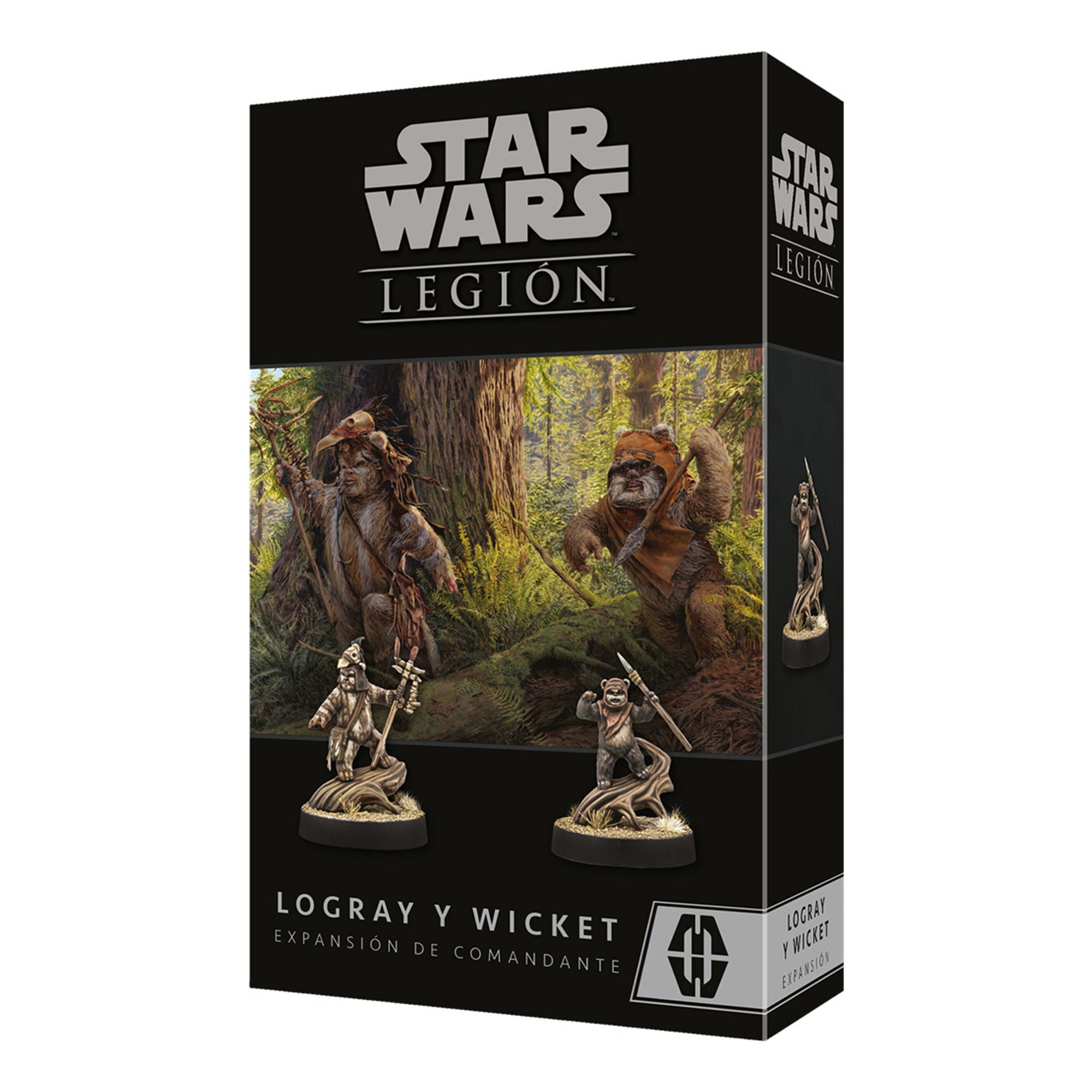 Asmodee - Juego De Miniaturas Star Wars Legion - Logray & Wicket Commander Expansion