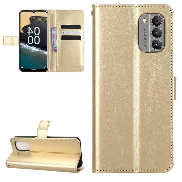 Funda tipo libro para Nokia G400, cartera todo‑en‑uno, funda multifuncional con tarjetero y correa de muñeca desmontable