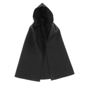 Magideal - Capa Con Capucha A Escala 1/12, Capa De Caballeros Medievales, Ropa De Retro Elegante A La Moda, Traje De Cosplay Para Figuras Masculinas De 6 Negro