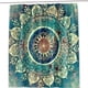 thumbnail image 1 of 1pc Bohemian Mandala Shower Curtain - Waterproof Polyester Bath Curtain with Hooks - Adds Style and Functionality to Your Bathroom, 1 of 5