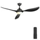 thumbnail image 1 of Ventilador de techo Phylluz 142 cm con luces, 3 aspas, negro, con control remoto, 1 of 3