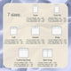 thumbnail image 4 of Juego de sábanas LuxClub Sky Blue Queen, tamaño queen, 4 piezas, 4 of 8