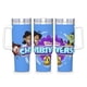thumbnail image 1 of Chibiverso Vaso aislado de acero inoxidable con asa, diseño temático, regalo para familia, amigos y fans; incluye pajita y encaja en el portavasos estándar, 40 oz, 1 of 6
