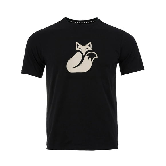Polera Tilki Cotton Big Logo Negra/Blanca Tenis Padel