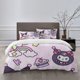 thumbnail image 1 of Kuromi Bedding Sets Bed Cartoon Duvet Cover Lightweight 3 Piece Bet Sets for Kids Boys Girls, 1 of 5