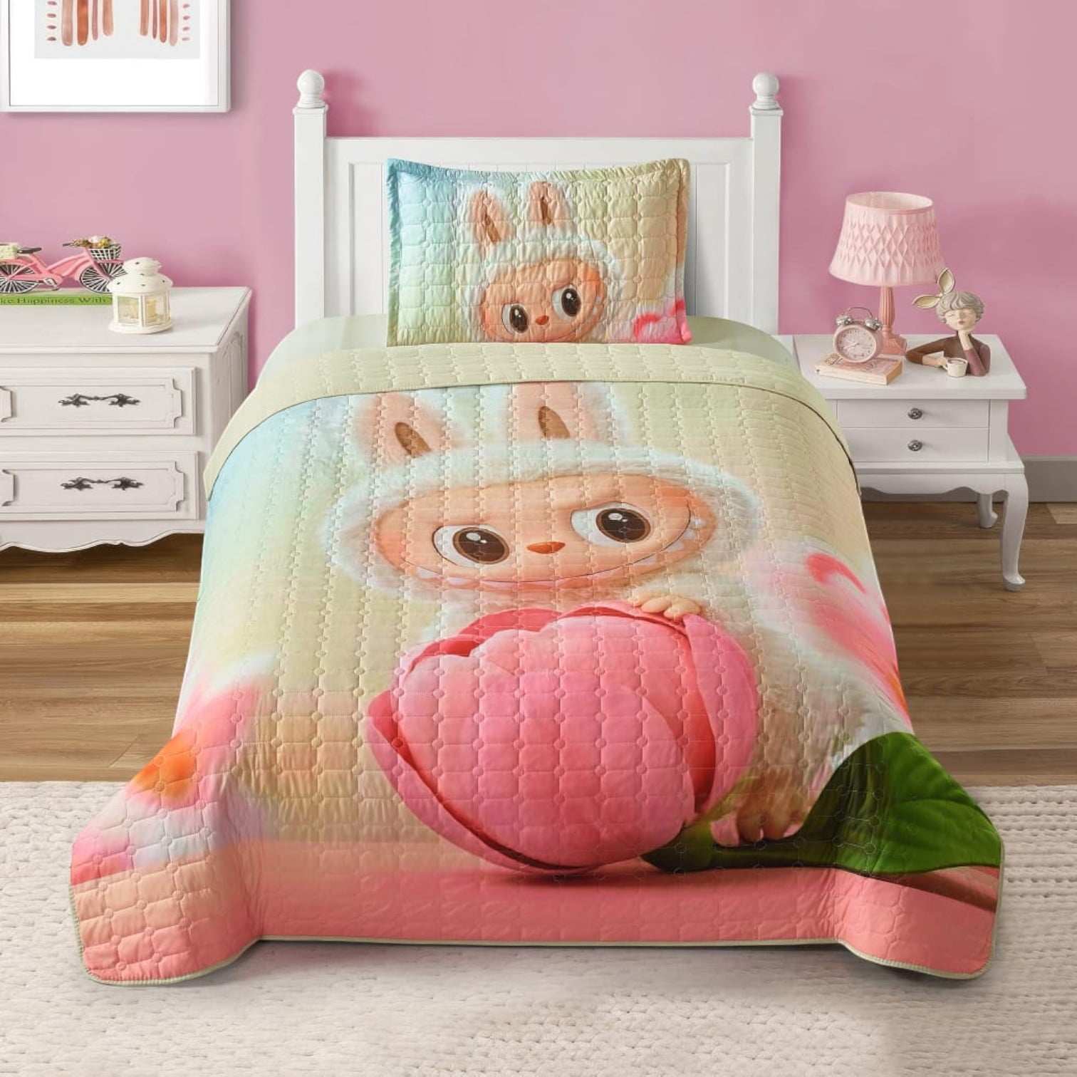 Genérico - Cubrecama Infantil Diseño Estampado Premium 1.5 Plazas Md11