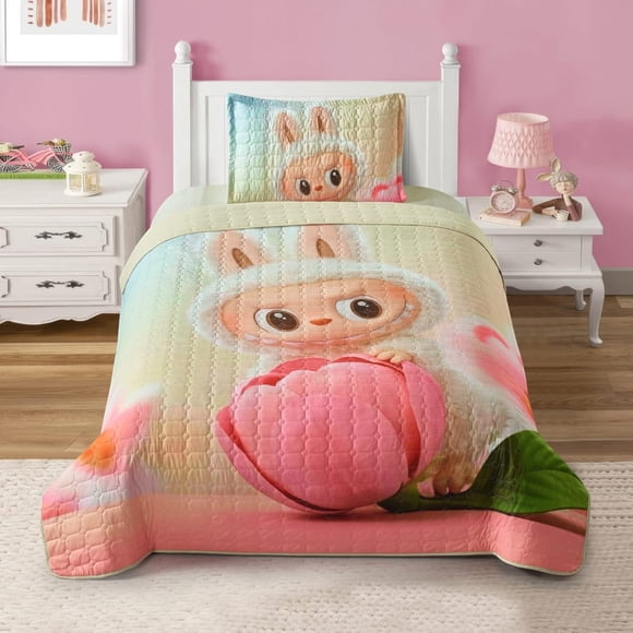 Cubrecama Infantil Diseño Estampado Premium 1.5 Plazas md11