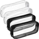 thumbnail image 1 of Estuche de 4 piezas de PVC transparente con cremallera para lápices, gran capacidad, bolsa de maquillaje, papelería para estudiantes, blanco y negro, 1 of 7