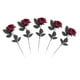 thumbnail image 1 of Rosas De Poliéster Centros De Mesa De Halloween Decoración De Fiesta Rojo Oscuro, 1 of 5