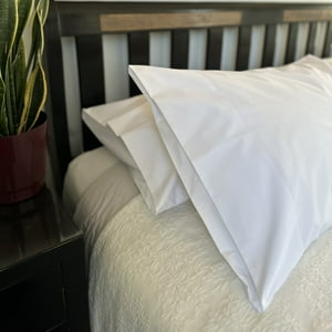 Par Fundas Almohada 50X90 Blanca Lisa Casa Cecilia