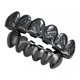 thumbnail image 1 of Parrillas De Dientes Superior/inferior De Hip-hop De 18 Quilates Para Disfraz De Halloween Cosplay Negro, 1 of 5