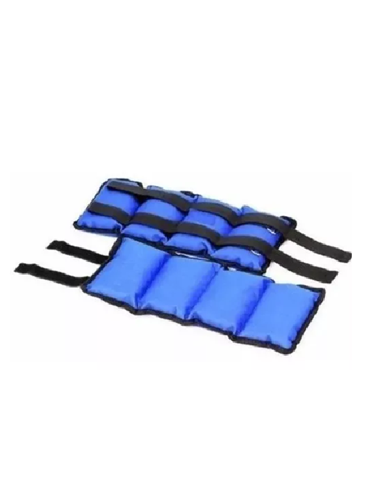 Genérico - 2 Pesas Tobilleras Muñecas Brazo Pierna 1 Kg En Total, Color Negro