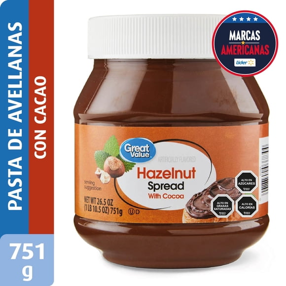 Crema de avellana con cacao, 751 g