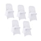 thumbnail image 5 of 5 Fundas Protectoras De Licra Para Sillas Plegables, Para Eventos Especiales, Bodas, Color Blanco., 5 of 5