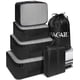 thumbnail image 1 of Juego de 6 organizadores de equipaje BAGAIL de Packing Cubes, color negro, 1 of 7