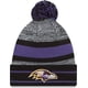 thumbnail image 1 of Gorro New Era, oficial de la NFL, tejido deportivo, de los Baltimore Ravens, 1 of 2