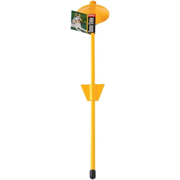 Anchor Stake Boss Pet Pet, 51 cm, moldeado, maleable, giratorio, amarillo