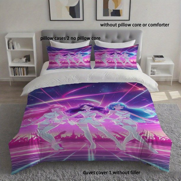 3pcs Printed Duvet Cover Set for Home Bedroom Vintage Style