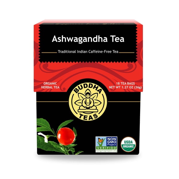 Tea Raíz De Ashwagandha Orgánica A Base De Hierbas 18 Bolsas