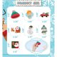 thumbnail image 2 of Stickers navideños HSHFAMIIY, 100 piezas, 2 of 3