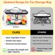 thumbnail image 2 of Tesuko 6 Pack Clear Toy Storage Bag with Name Tag Manual Pocket, 2 of 3