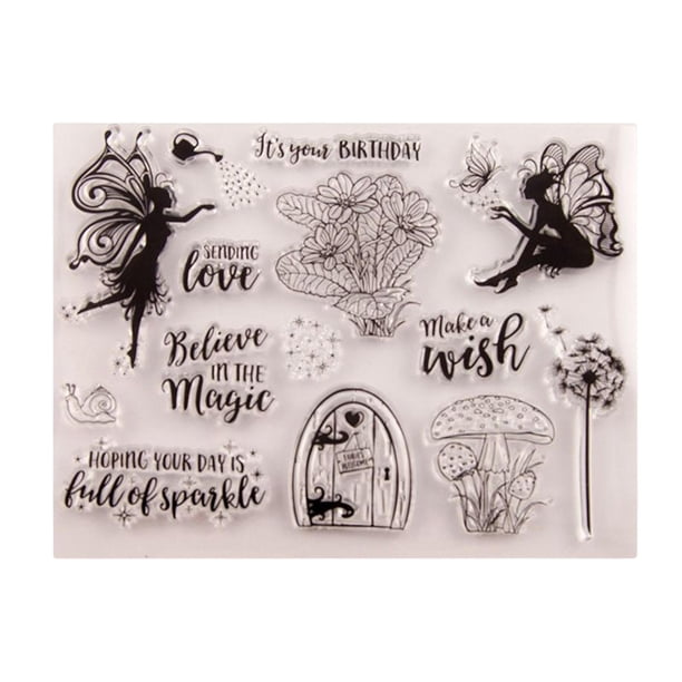 Sellos De Silicona Transparente Artesanía Decoración Creativa Para Scrapbooking Transparente
