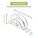 thumbnail image 2 of Molde para conchas de taco Chef Tacos, 2 piezas, acero inoxidable, 15 cm, 2 of 9