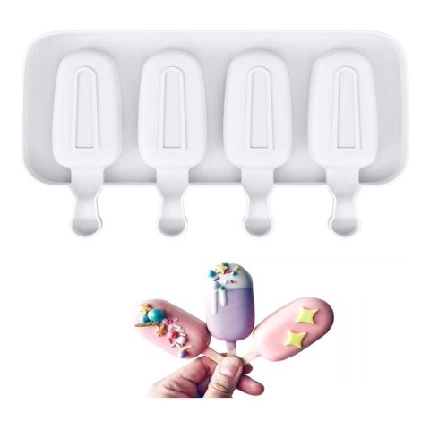 Genérico - Moldes De Silicona Para Helados Molde Paletas Helado Mini