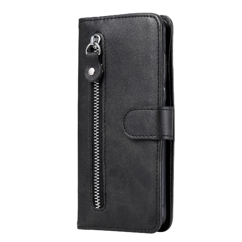 Gangxun - Funda Con Cremallera Para Samsung Galaxy A71 5G, Carcasa Cartera De Cuero Pu Con Soporte Y Tarjetero