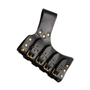 Magideal - Estilo Vintage Cinturón Cintura Caballero Scabbard Holster Para Cosplay Etapa Fiesta , Negro