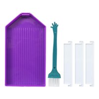 Magideal - Bandeja De Clasificación De Diamantes, Bandeja De Clasificación De Cuentas De Artesanía De Diamantes Para Bandeja De Placa De Diamantes De Imitación Violeta