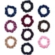 thumbnail image 2 of Paquete de 10 coleteros de terciopelo pequeños de colores surtidos para cabello fino, accesorios para el cabello para mujeres., 2 of 7