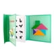 thumbnail image 3 of Blue Wooden Magnetic Tangram Jigsaw 3D Puzzle Book, Kids Color And Shape Learning Montessori Educational Toys,Children Mathematics Teaching Aids Games, 3 of 3
