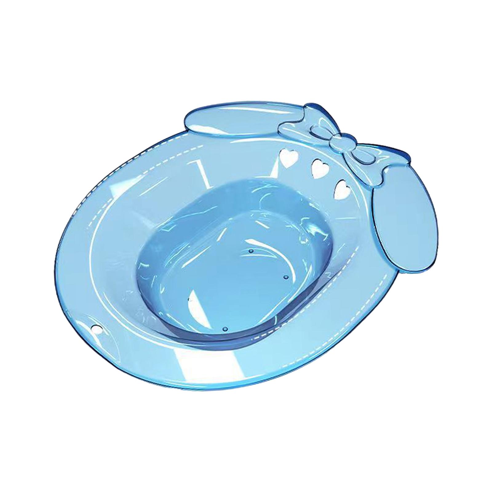 Ioensy - Baño De Asiento Para Asiento De Inodoro, Lavabo Duradero Para Ducha, Baño De Viaje, Azul