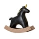 thumbnail image 2 of Figura Artística Caballo Mecedora Resina Negro L, 2 of 3