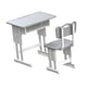thumbnail image 5 of Escritorio De Casa Mu?eca Y Silla Juego De Sillas 1/12 Modelo De Muebles Peque?os Para Accesorios De Fotos Gris, 5 of 5