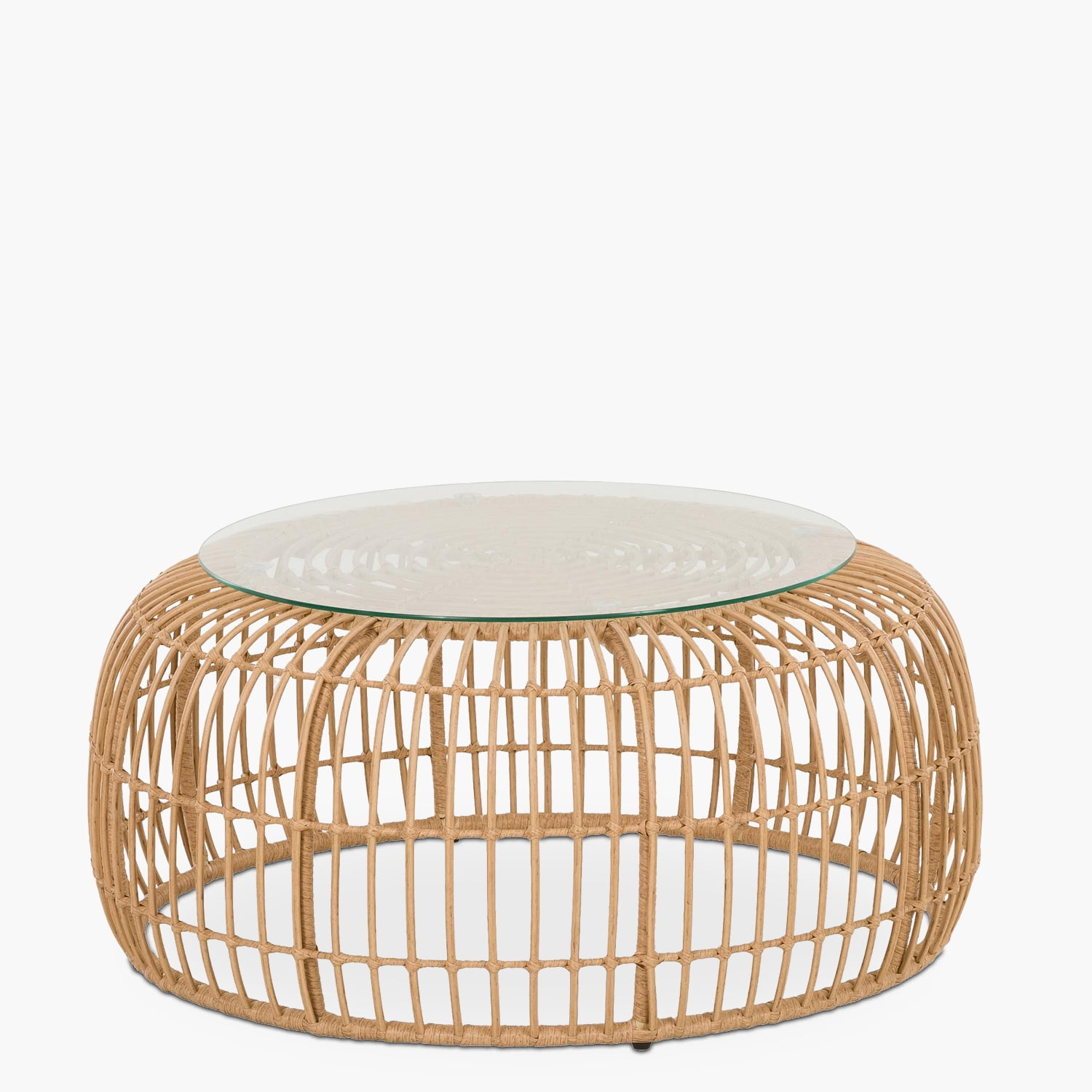 Form Design - Mesa Diseño De Centro Creta Rattan Natural