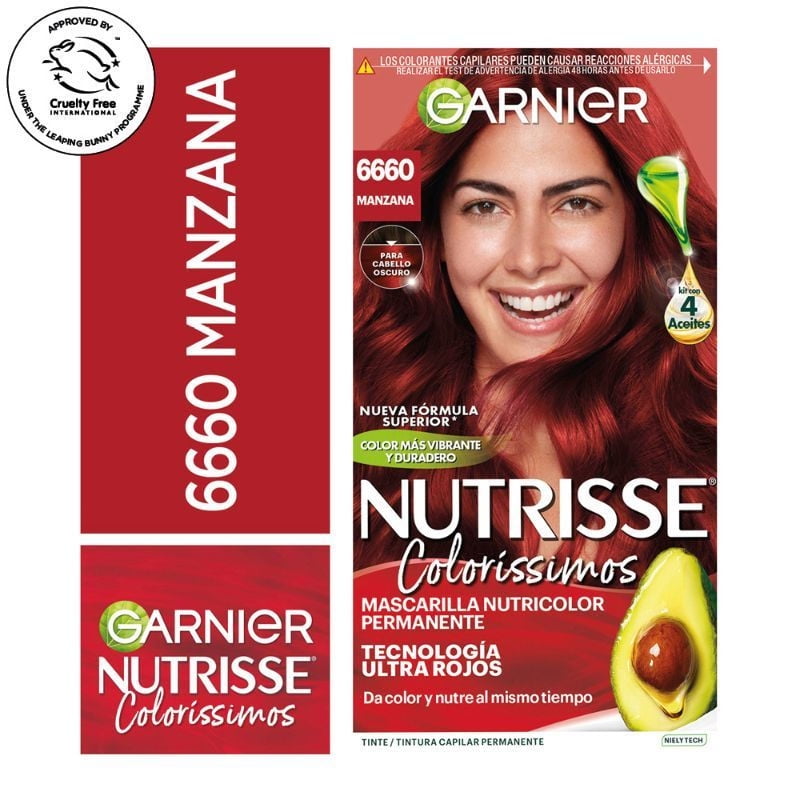 Nutrisse - Coloración Cabello 6660 Manzana