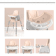 thumbnail image 2 of Silla comer 3 en 1 con ruedas color rosa bebé, 2 of 3