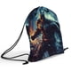 thumbnail image 5 of Batman Hombre Murciélago Mochila de Cuerdas para Deportes y Gimnasio, Bolsa de Cuerdas Resistente al Agua, Bolsa Cinch, 30×40cm, 5 of 6