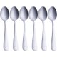 thumbnail image 1 of Xiao Hua Juego de Tetera Mate, Juego de 6 Piezas, Acero Inoxidable Satinado Pulido, Cuchara de Postre de metal de 6.7 Pulgadas, Cubiertos, 1 of 4